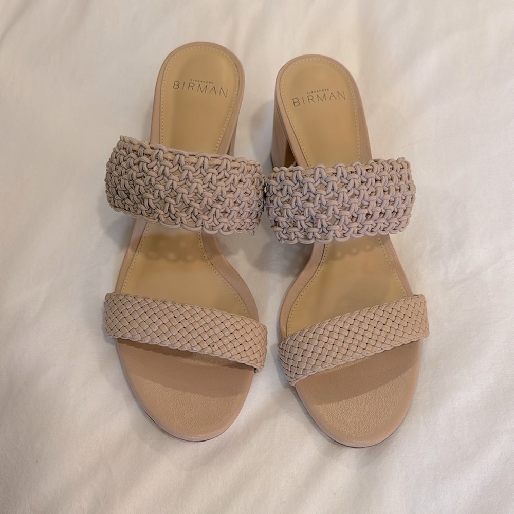 Alexandre Birman braided leather. 37.5